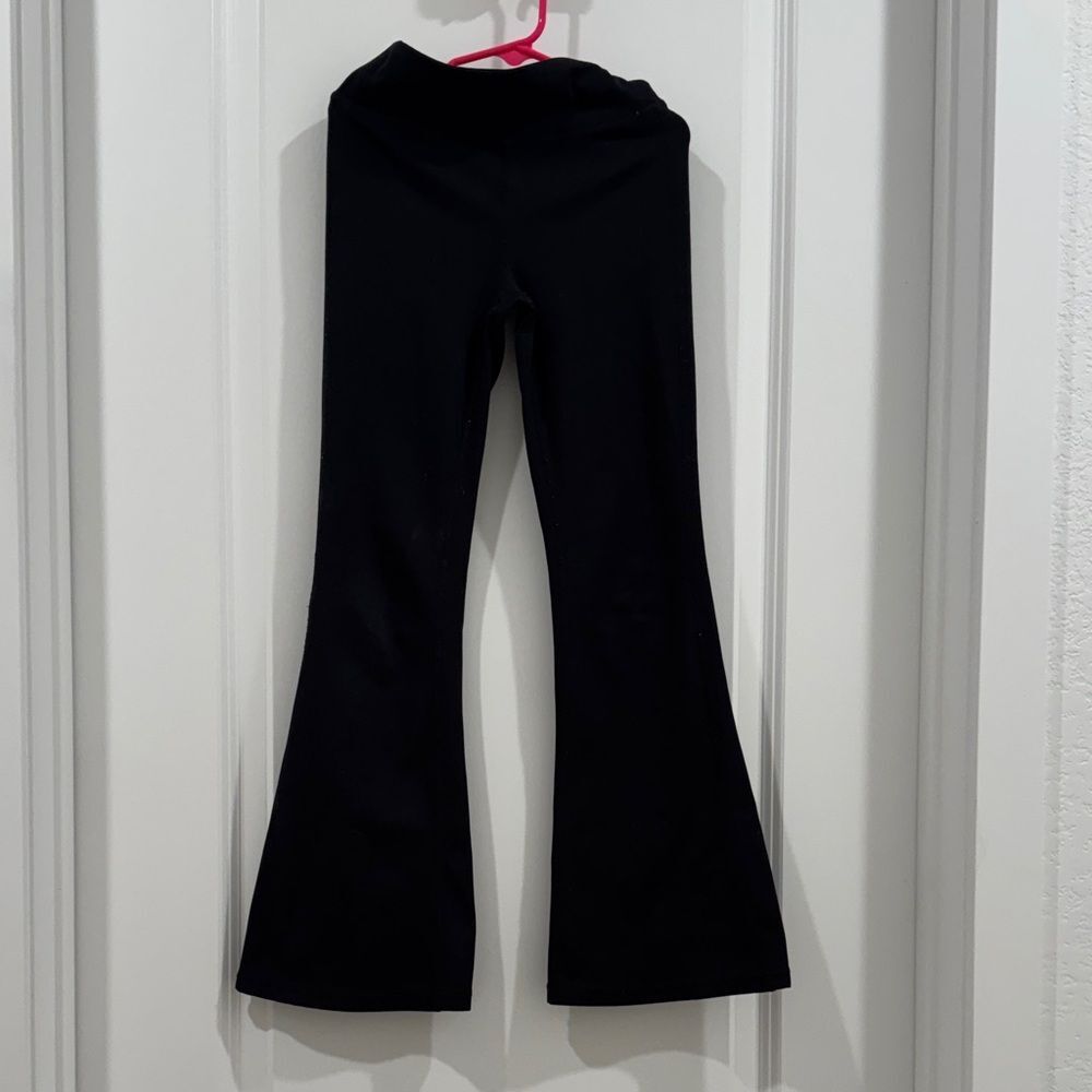 90 Degree By Reflex Everyday Black Flare Leg Leggings